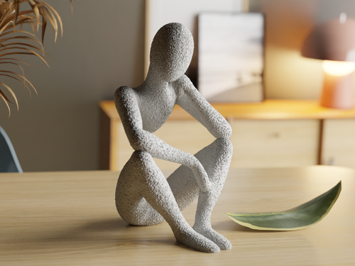 Abstract Thinker Sculpture – Premium Home Decor Showpiece