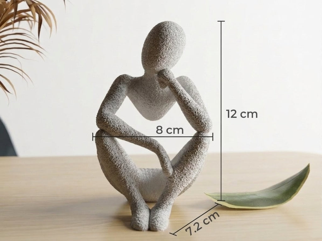 Abstract Thinker Sculpture – Premium Home Decor Showpiece
