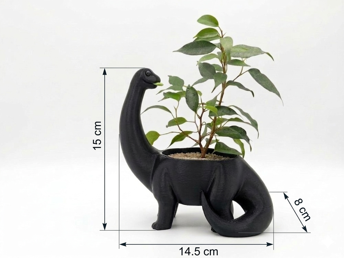 Cute Dinosaur Planter Pot for Indoor Plants 🌿