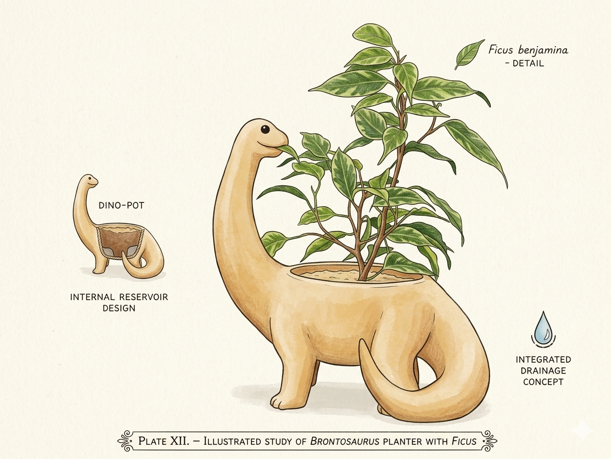Cute Dinosaur Planter Pot for Indoor Plants 🌿